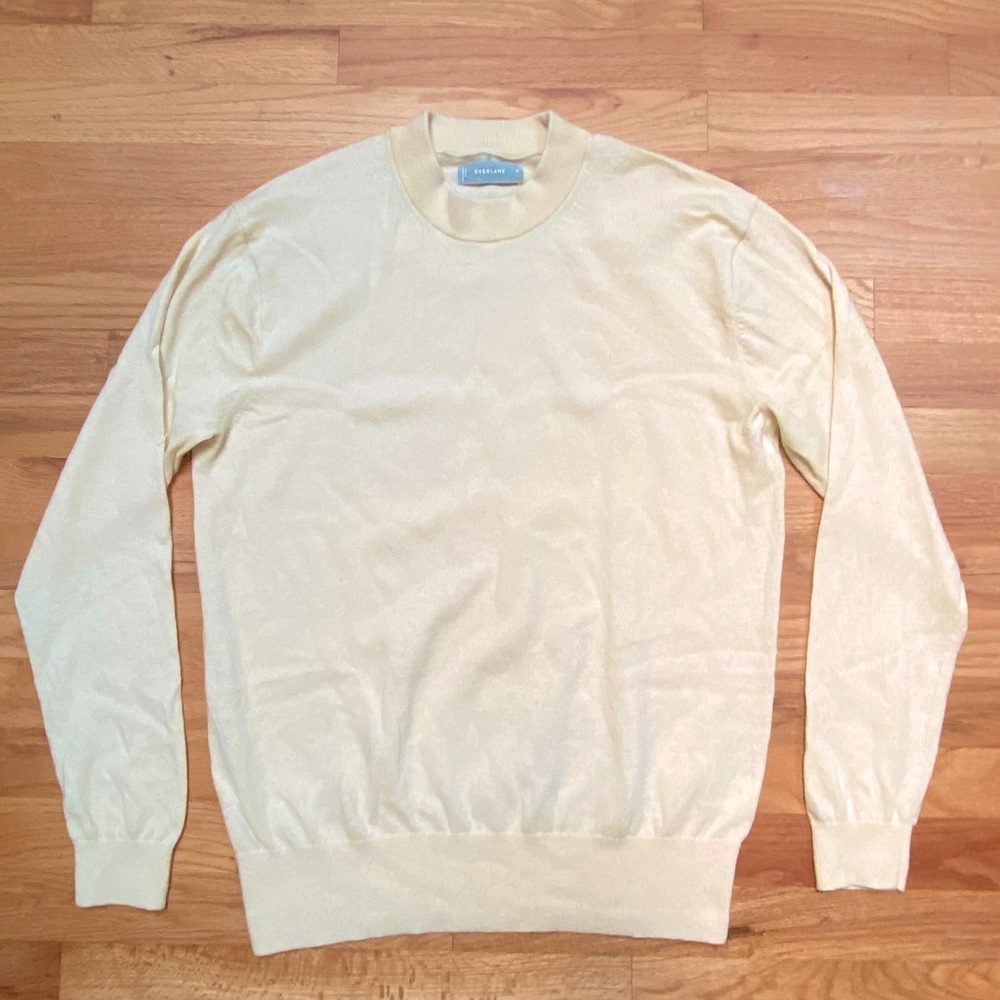 Everlane wool sweater in cream